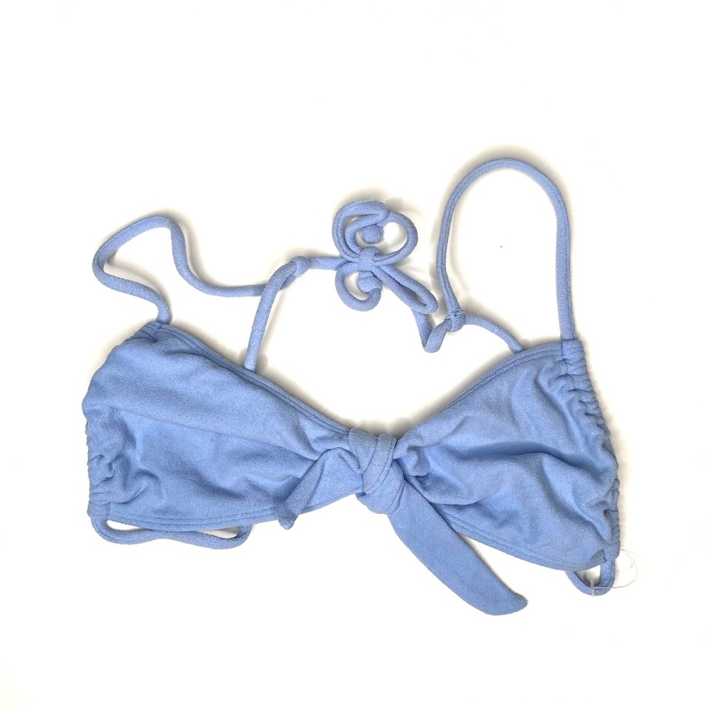 La Hearts PacSun Periwinkle Blue Plush Bikini Top